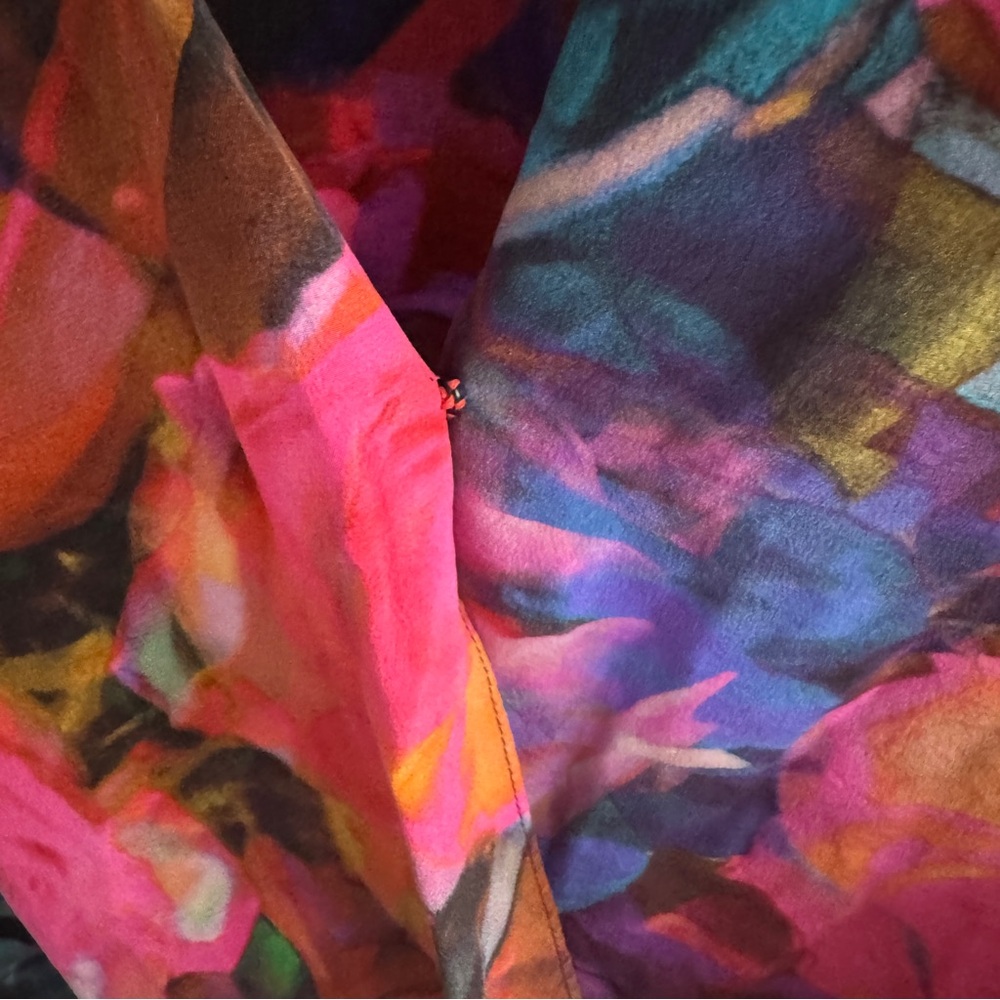 Amanda Uprichard Crossover Wrap Blouse size Petite P - Picture 3 of 5